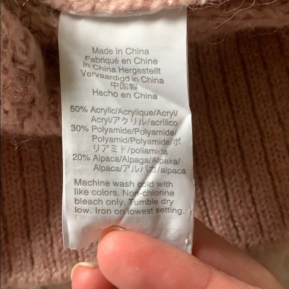 J. Crew | Mock Neck Pink Sweater - Picture 6 of 7